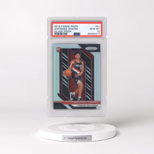 2018 Panini Prizm #61 Anfernee Simons - Silver Prizm (PSA 10 GEM MINT)