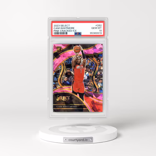 2023 Panini Select #282 Cam Whitmore - Pink Cracked Ice (PSA 10 GEM MINT)