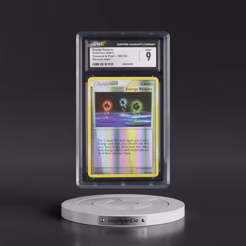 2007 Diamond & Pearl #106/130 Energy Restore - Reverse Holo (CGC 9 MINT)
