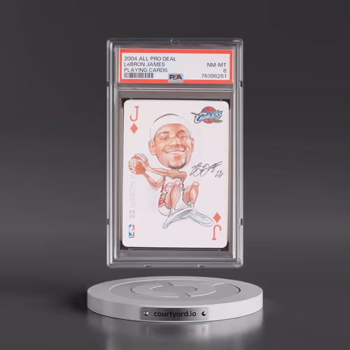 2004 All Pro Deal Playing Cards LeBron James (PSA 8 NM-MT)