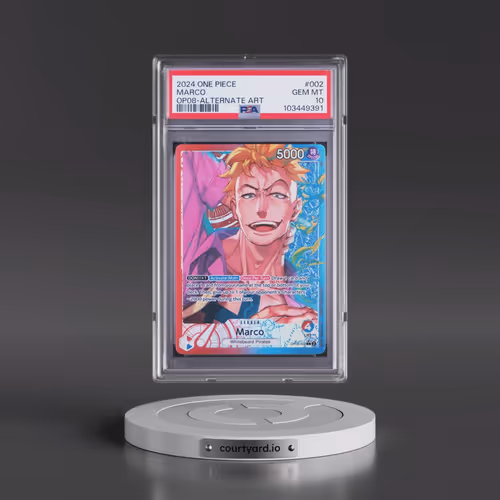 2024 One Piece OP08-Two Legends #002 Marco - Alternate Art (PSA 10 GEM MINT)