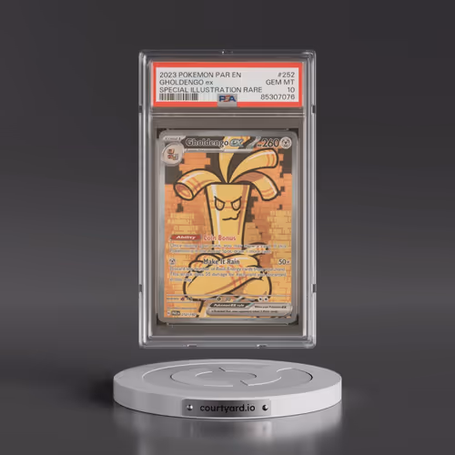2023 Pokémon Par EN-Paradox Rift #252 Gholdengo EX - Holo Special Illustration Rare (PSA 10 GEM MINT