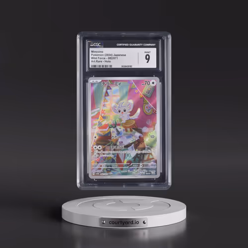 2024 Pokémon Sv5k-Wild Force #082 Minccino - Art Rare (CGC 9 MINT)