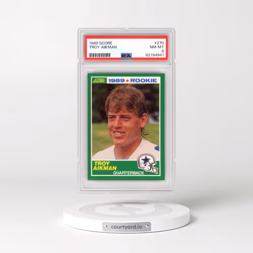 1989 Score #270 Troy Aikman (PSA 8 NM-MT)