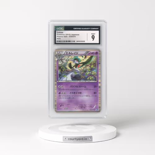 2012 Plasma Gale #034/070 Gallade - Holo (CGC 9 MINT)