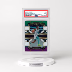 2023 Panini Select #80 Brandon Miller - Green/White/Purple Prizm (PSA 9 MINT)