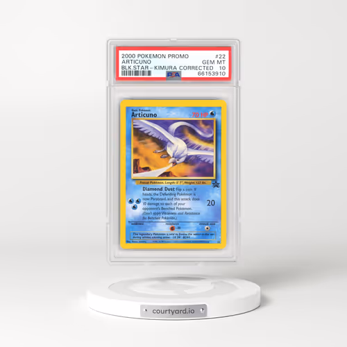 2000 Pokémon Promo Black Star #22 Articuno - Naoyo Kimura Corrected (PSA 10 GEM MINT)
