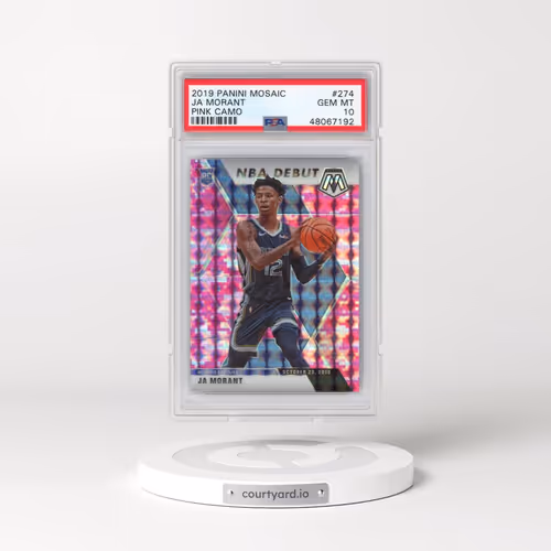 2019 Panini Mosaic #274 Ja Morant - Pink Camo (PSA 10 GEM MINT)