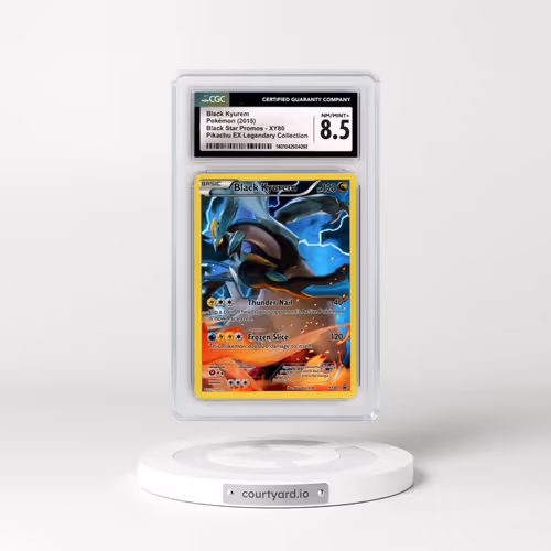 2013 Black Star Promos #XY80 Black Kyurem - Pikachu EX Legendary Collection (CGC 8.5 NM-MT+)
