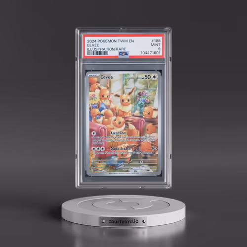 2024 Pokémon Twm EN-Twilight Masquerade #188 Eevee - Illustration Rare (PSA 9 MINT)