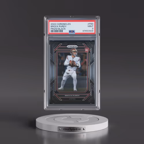 2022 Panini Chronicles Prizm Black #PB8 Brock Purdy (PSA 9 MINT)