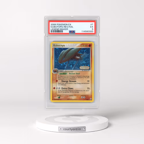 2006 Pokémon EX Legend Maker #7 Kabutops - Reverse Foil (PSA 5 EX)
