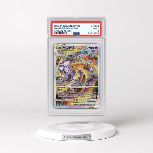 2023 Pokémon Sword and Shield Crown Zenith #GG44 Mewtwo Vstar - Full Art (PSA 9 MINT)