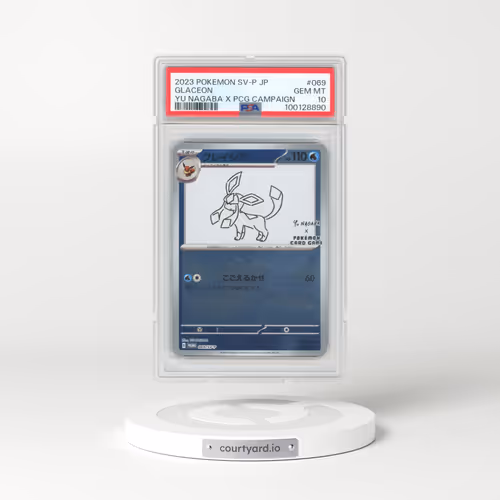 2023 Pokémon SV-P Promo #069 Glaceon - YU Nagaba X Pokemon Card Game Campaign (PSA 10 GEM MINT)