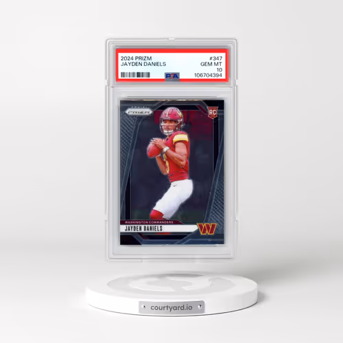 2024 Panini Prizm #347 Jayden Daniels (PSA 10 GEM MINT)