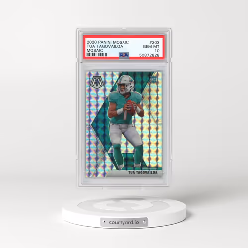 2020 Panini Mosaic #203 Tua Tagovailoa - Mosaic (PSA 10 GEM MINT)