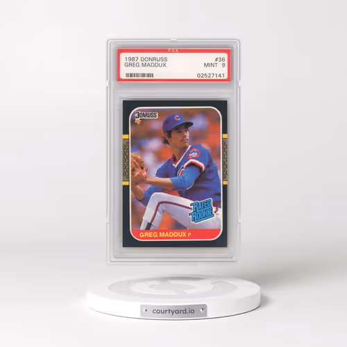 1987 Donruss #36 Greg Maddux (PSA 9 MINT)