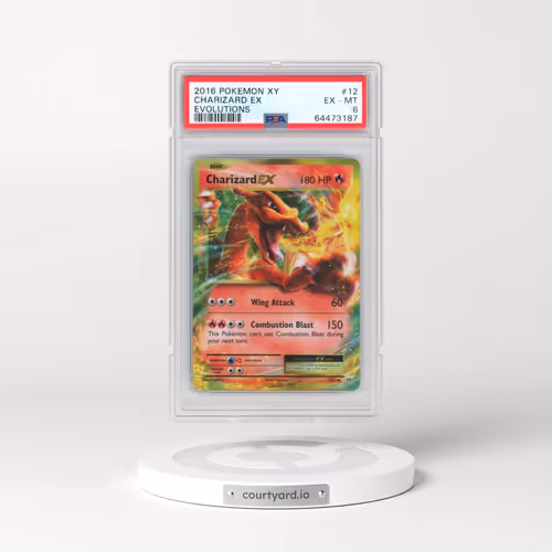 2016 Pokémon XY Evolutions #12 Charizard EX - Holo (PSA 6 EX-MT)