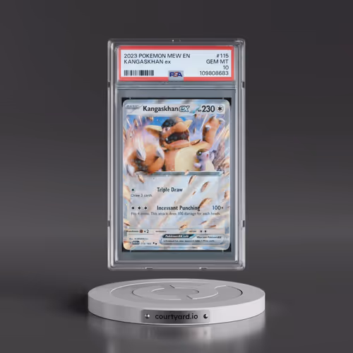 2023 Pokémon Mew EN-151 #115 Kangaskhan EX - Holo (PSA 10 GEM MINT)