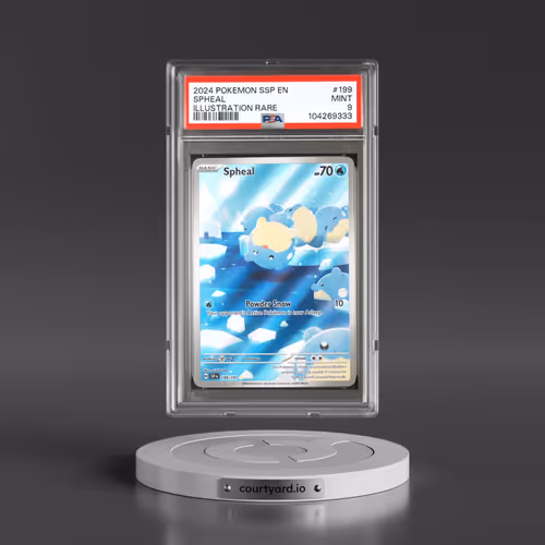 2024 Pokémon Ssp EN-Surging Sparks #199 Spheal - Illustration Rare (PSA 9 MINT)