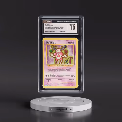 2023 Pokémon Clb-Trading Card Game Classic Blastoise & Suicune EX Deck #013 Mr. Mime (CGC 10 GEM MIN