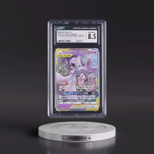2019 Tag Team GX: Tag All Stars #052/173 Mewtwo & Mew GX - Holo (CGC 8.5 NM-MT+)