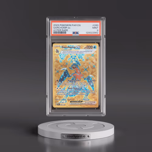 2023 Pokémon Par EN-Paradox Rift #260 Garchomp EX - Holo Hyper Rare (PSA 9 MINT)