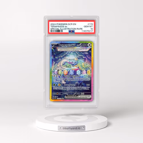 2024 Pokémon Scr EN-Stellar Crown #170 Terapagos EX - Holo Special Illustration Rare (PSA 10 GEM MIN