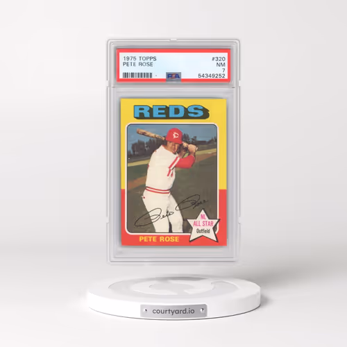 1975 Topps #320 Pete Rose (PSA 7 NM)
