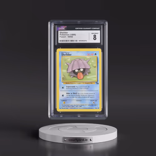 1999 Fossil #54/62 Shellder (CGC 8 NM-MT)