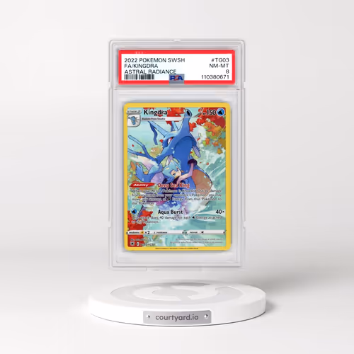 2022 Pokémon Sword & Shield Astral Radiance #TG03 Kingdra - Full Art (PSA 8 NM-MT)