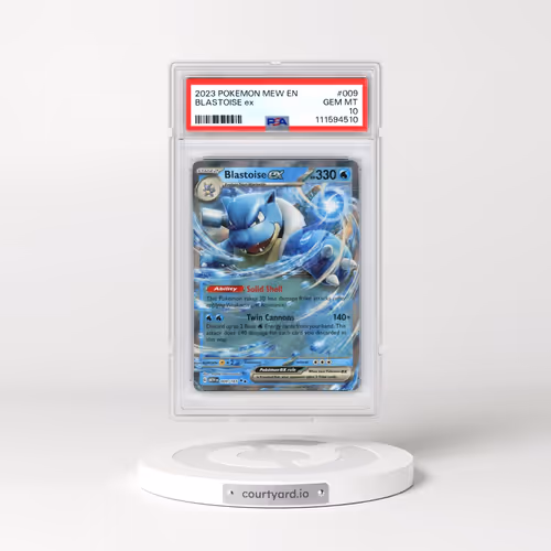 2023 Pokémon Mew EN-151 #009 Blastoise EX - Holo (PSA 10 GEM MINT)