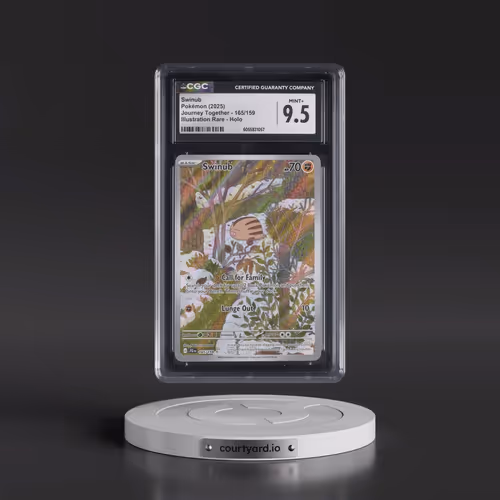 2025 Journey Together - JTG EN #165/159 Swinub - Illustration Rare Holo (CGC 9.5 MINT+)