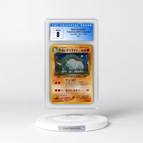2001 Darkness, and to Light Dark Donphan - Holo (CGC 8 NM-MT)
