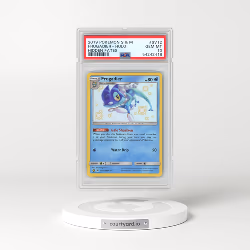 2019 Pokémon Sun & Moon Hidden Fates #SV12 Frogadier - Holo (PSA 10 GEM MINT)