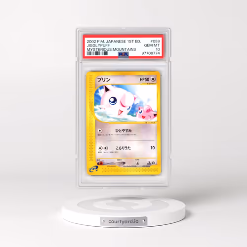2002 Pokémon Mysterious Mountains #059 Jigglypuff - 1st Edition (PSA 10 GEM MINT)