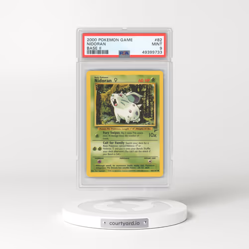 2000 Base Set 2 #82 Nidoran (F) (PSA 9 MINT)
