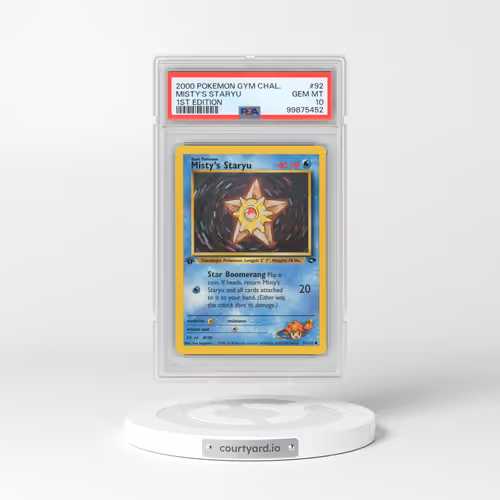2000 Pokémon Gym Challenge #92 Misty's Staryu - 1st Edition (PSA 10 GEM MINT)