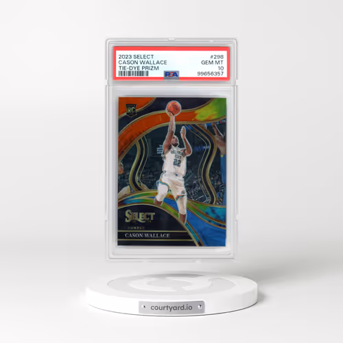 2023 Panini Select #298 Cason Wallace - Tie-Dye Prizm (PSA 10 GEM MINT)