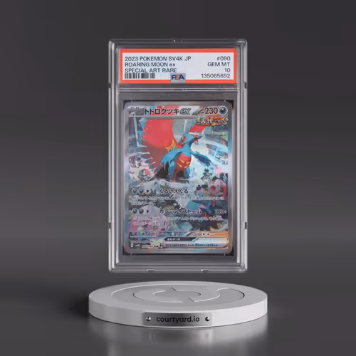2023 Pokémon Sv4k-Ancient Roar #090 Roaring Moon EX - Holo Special Art Rare (PSA 10 GEM MINT)