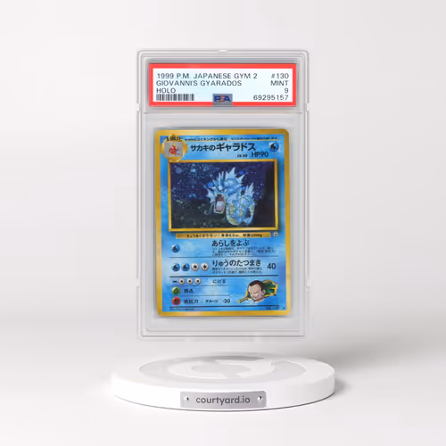 1999 Pokémon Gym 2 #130 Giovanni's Gyarados - Holo (PSA 9 MINT)