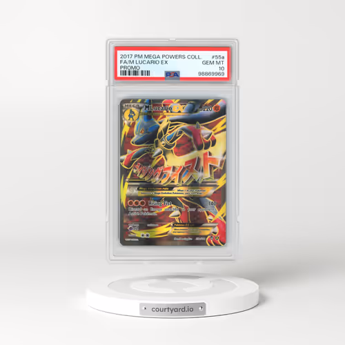 2017 Pokémon Mega Powers Collection Promo #55a M Lucario EX - Holo Full Art (PSA 10 GEM MINT)