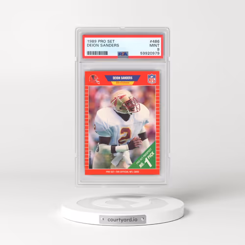 1989 Pro Set #486 Deion Sanders (PSA 9 MINT)