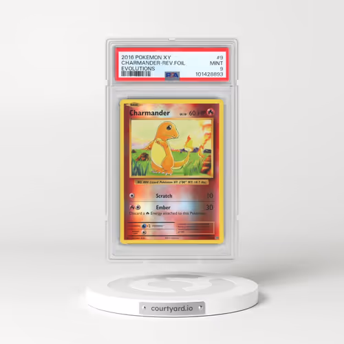 2016 Pokémon XY Evolutions #9 Charmander - Reverse Foil (PSA 9 MINT)