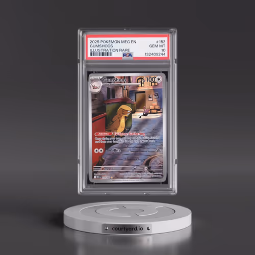 2025 Pokémon Meg EN-Mega Evolution #153 Gumshoos - Illustration Rare (PSA 10 GEM MINT)
