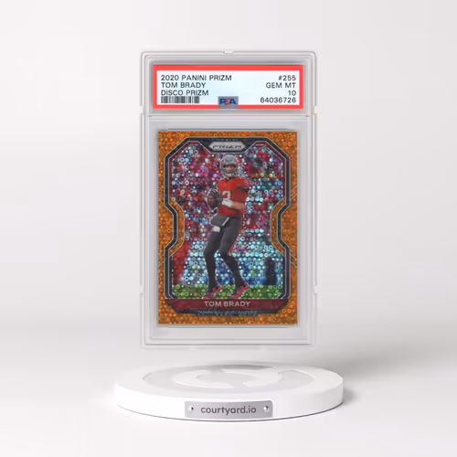 2020 Panini Prizm #255 Tom Brady - Disco Prizm (PSA 10 GEM MINT)
