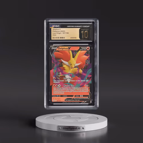 2022 Lost Origin #027/196 Delphox V - Holo (CGC 10 PRISTINE)