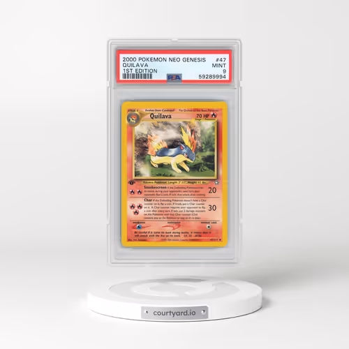 2000 Pokémon Neo Genesis #47 Quilava - 1st Edition (PSA 9 MINT)