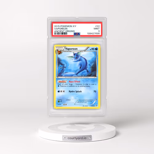 2015 Pokémon XY Ancient Origins #22 Vaporeon (PSA 9 MINT)