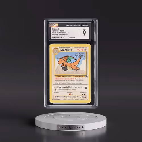 1999 Black Star Promos #5 Dragonite - Mewtwo Strikes Back (CGC 9 MINT)